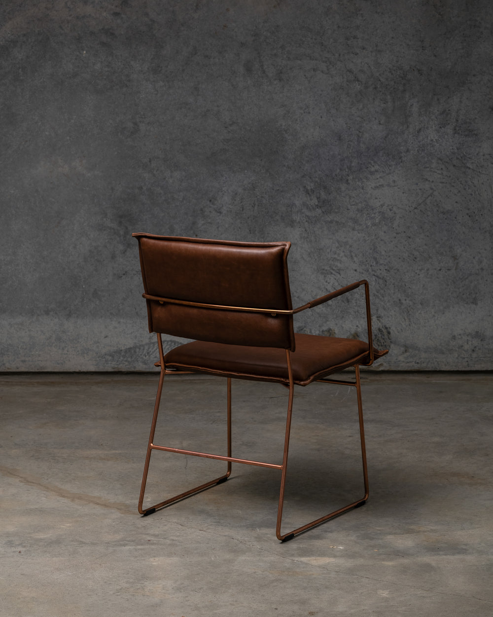Norman Dining Chair Copper Frame - Luxor Fango