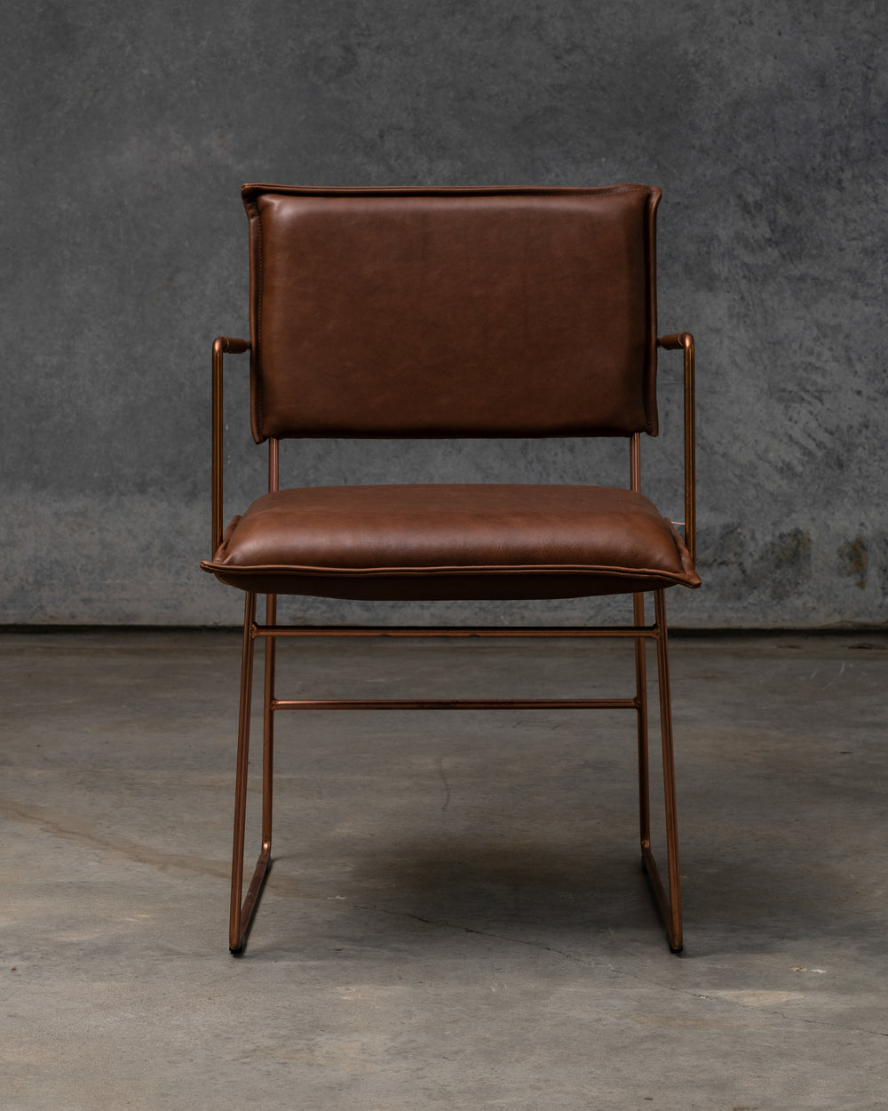 Norman Dining Chair Copper Frame - Luxor Fango