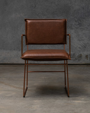 Norman Dining Chair Copper Frame - Luxor Fango