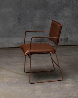 Norman Dining Chair Copper Frame - Luxor Fango