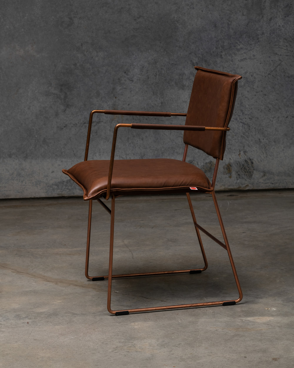 Norman Dining Chair Copper Frame - Luxor Fango