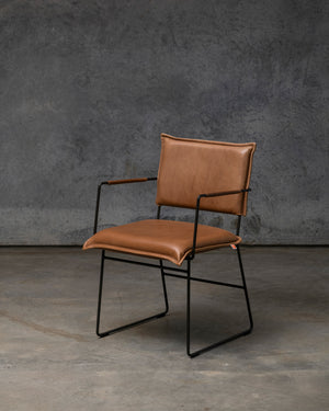 Norman Dining Chair Old Glory Frame - Luxor Fango Light