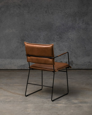 Norman Dining Chair Old Glory Frame - Luxor Fango Light