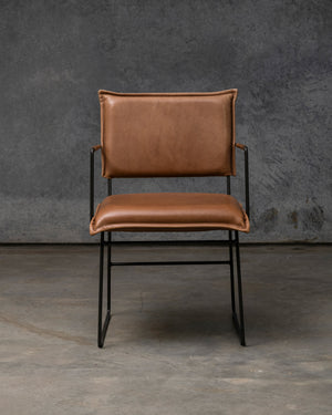 Norman Dining Chair Old Glory Frame - Luxor Fango Light