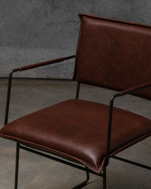 Norman Dining Chair Old Glory Frame - Luxor Fango