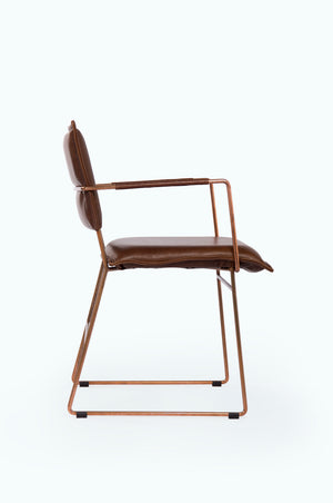 Norman Dining Chair - Copper Frame