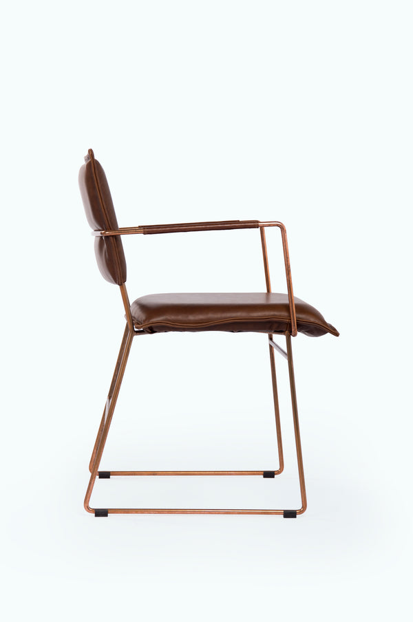 Norman Dining Chair Copper Frame ISLAND LUXE