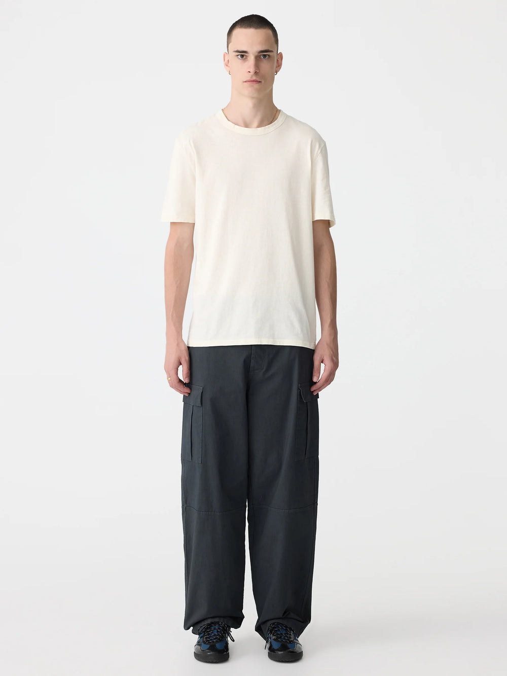 Slim Fit T Shirt Off White