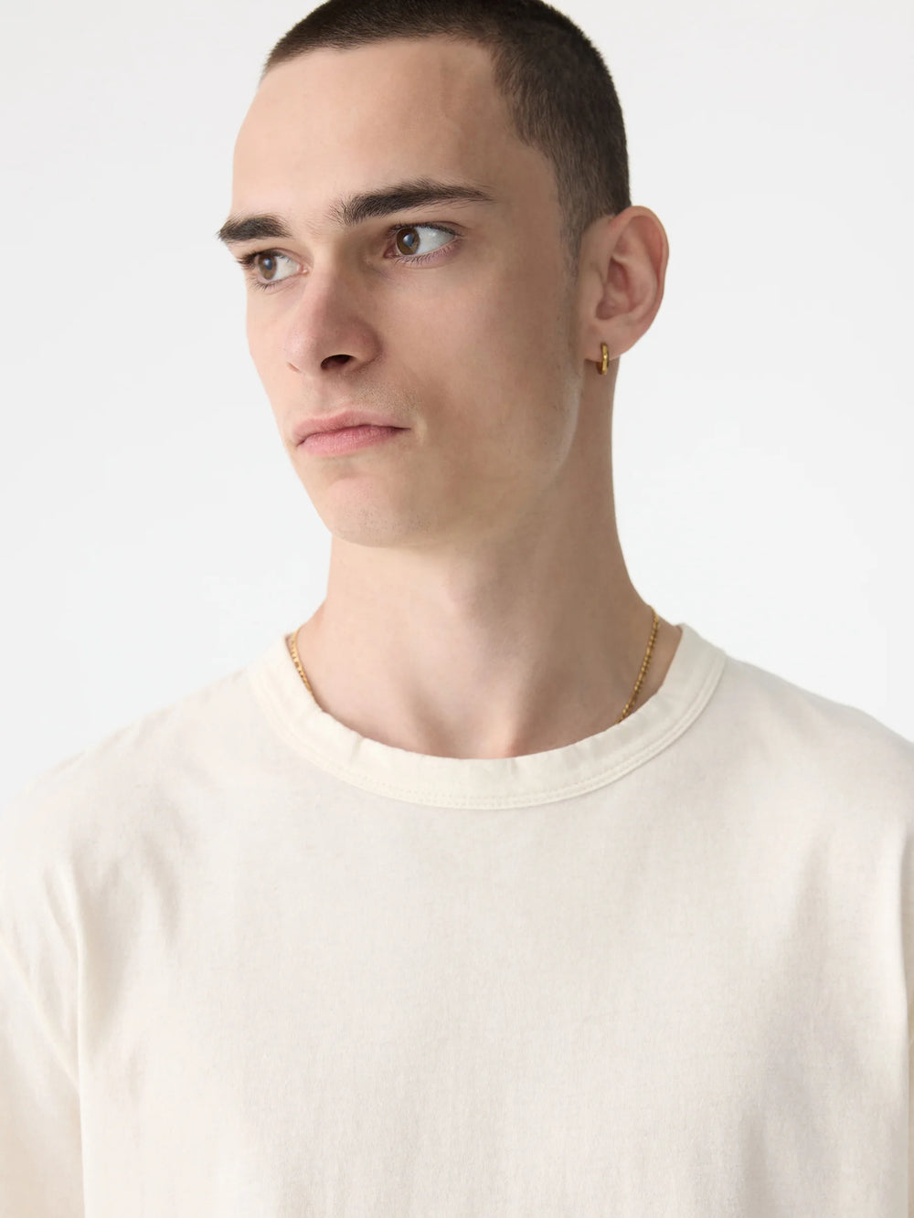 Slim Fit T Shirt Off White
