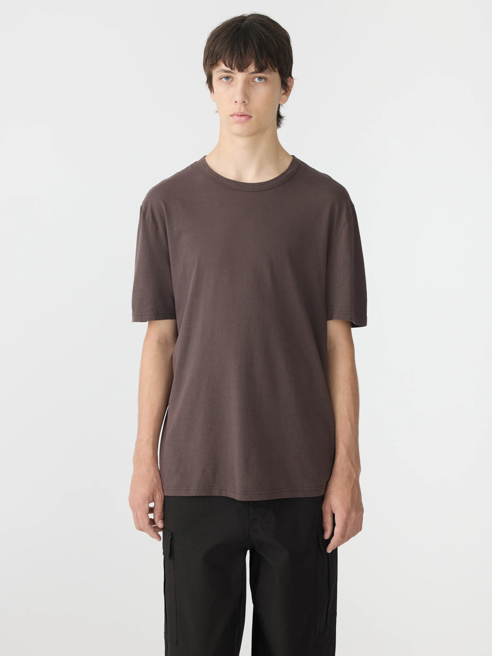 Slim Fit T Shirt Dark Plum