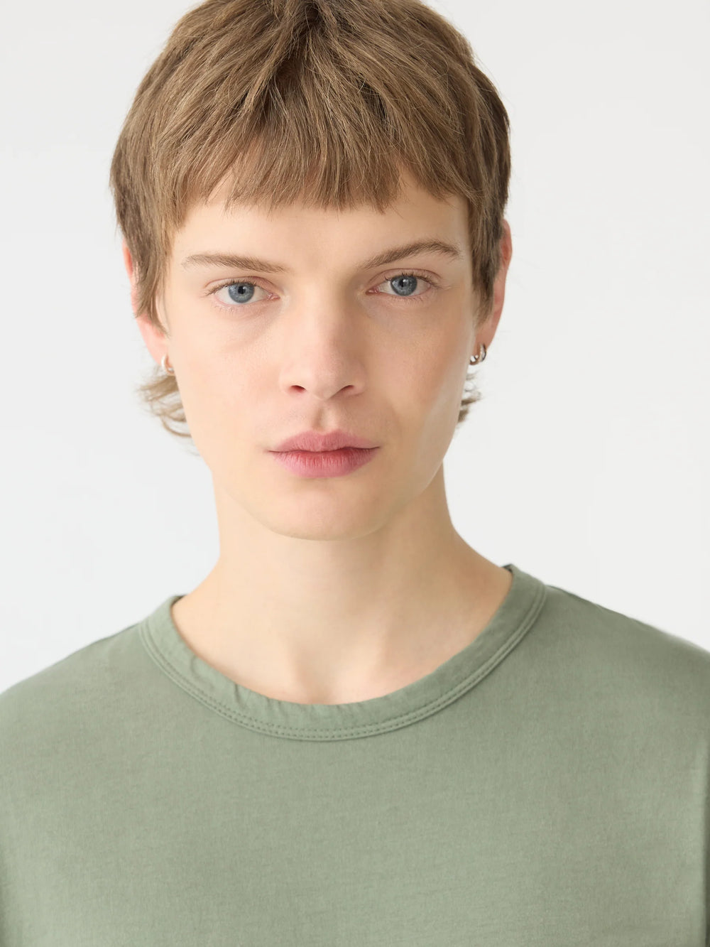 Slim Fit T Shirt Dark Sage