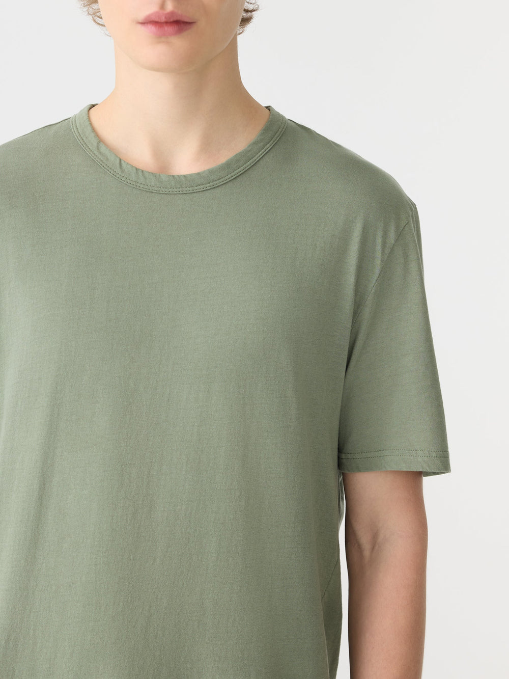 Slim Fit T Shirt Dark Sage