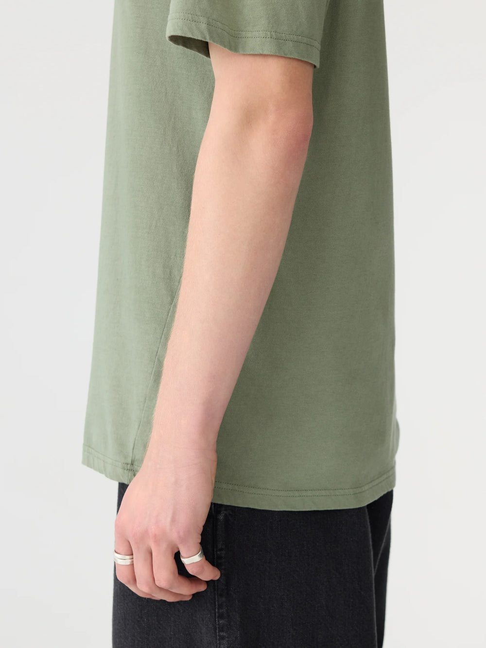 Slim Fit T Shirt Dark Sage