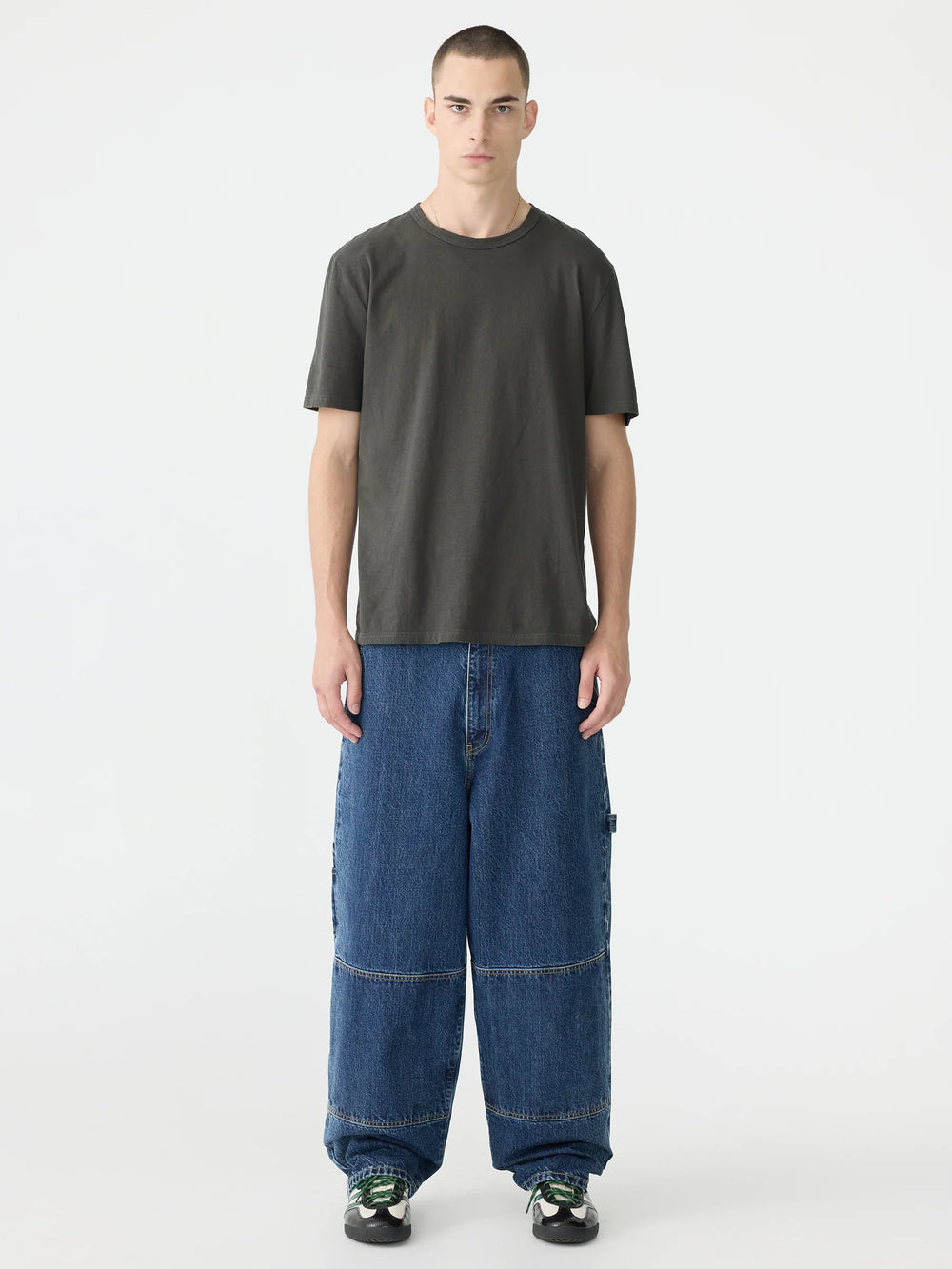 Slim Fit T Shirt Slate Grey