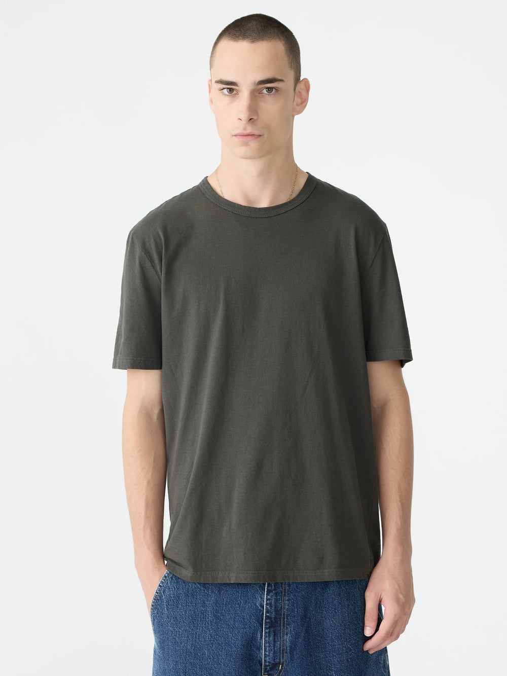 Slim Fit T Shirt Slate Grey