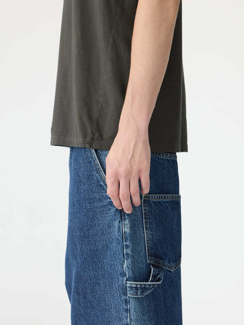 Slim Fit T Shirt Slate Grey