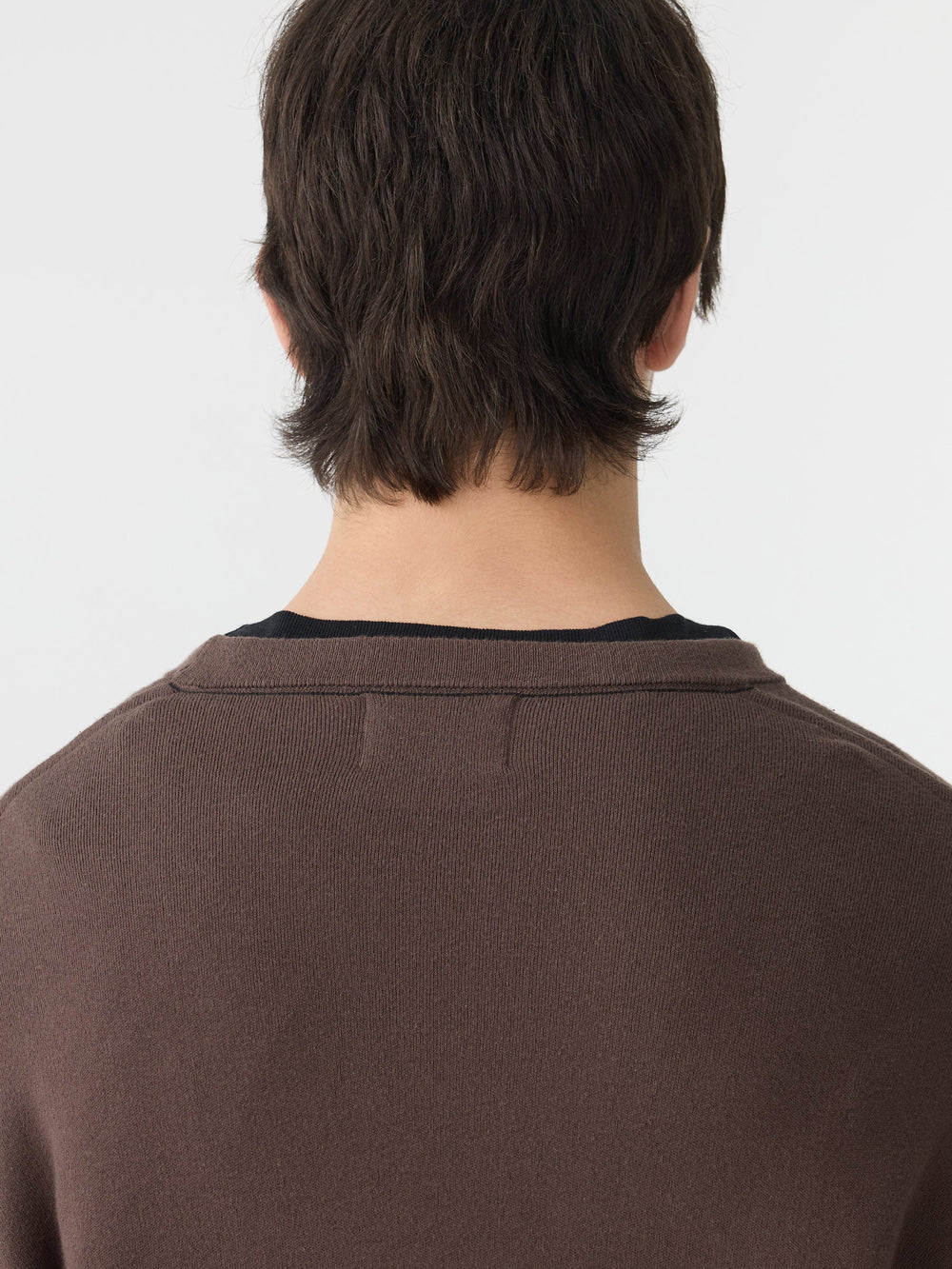 Cotton Crew Neck Knit Carob