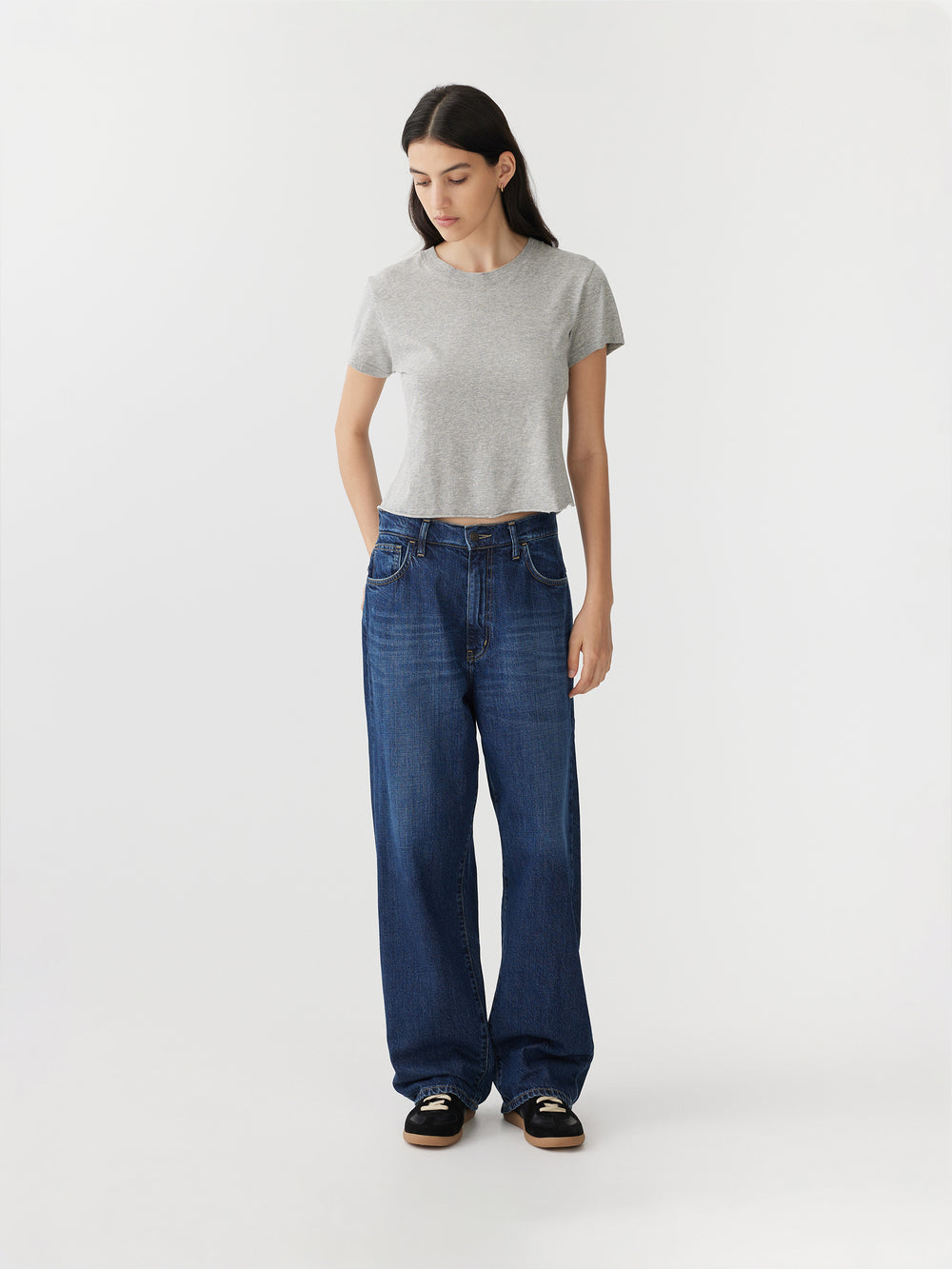 Slouch Straight Jean Worn Indigo