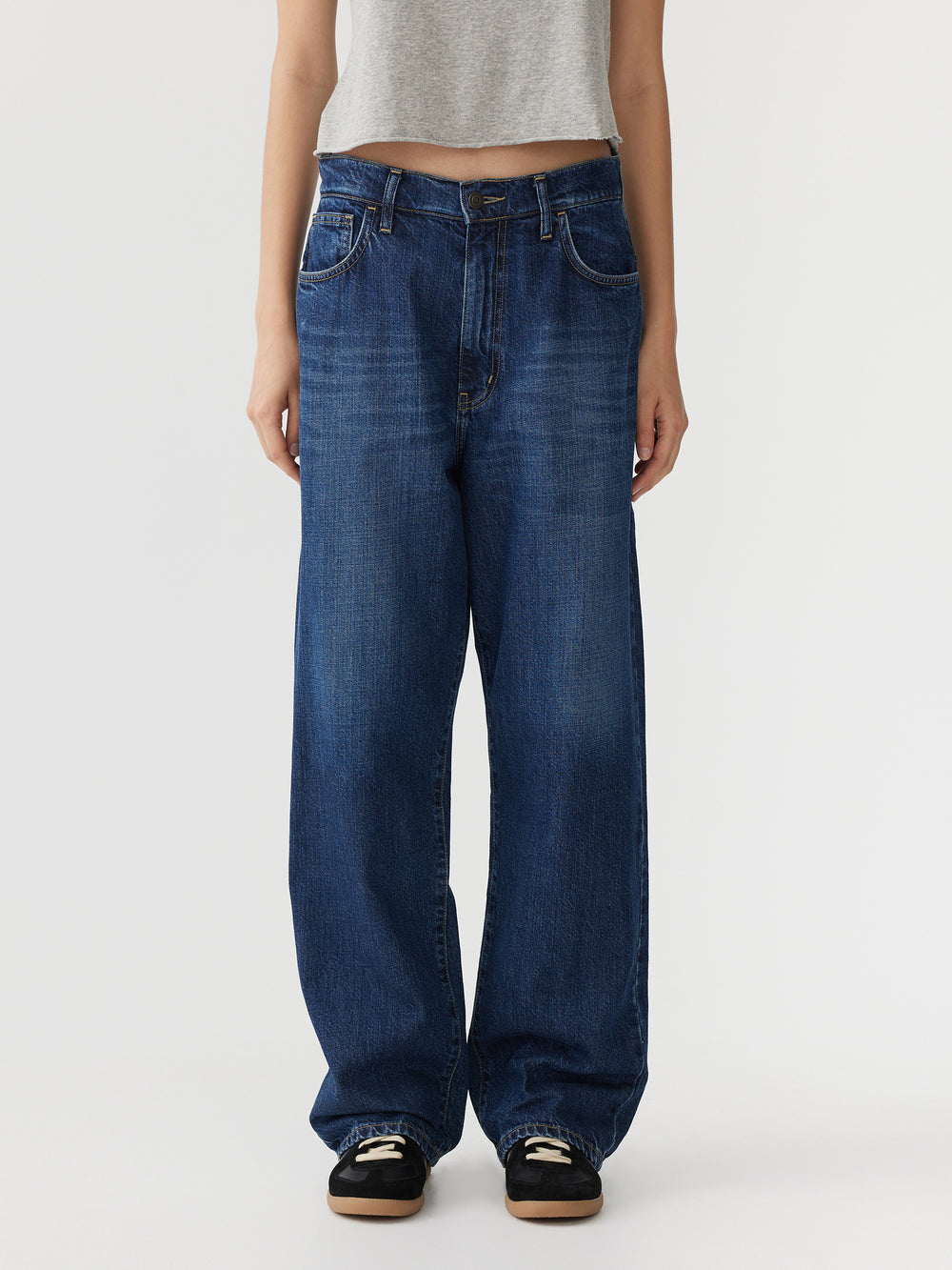 Slouch Straight Jean Worn Indigo