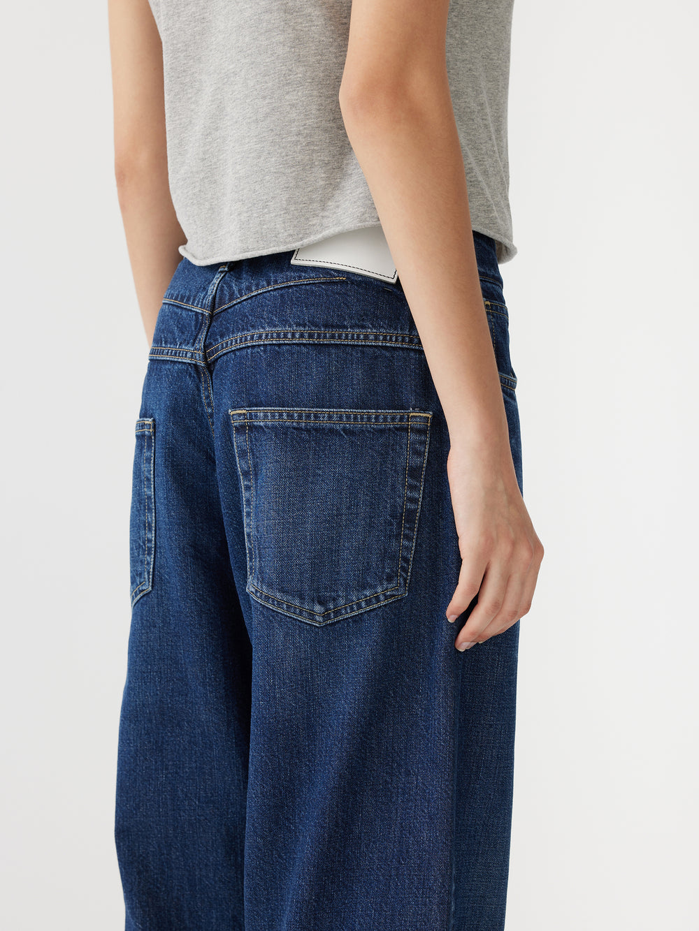 Slouch Straight Jean Worn Indigo