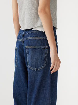 Slouch Straight Jean Worn Indigo