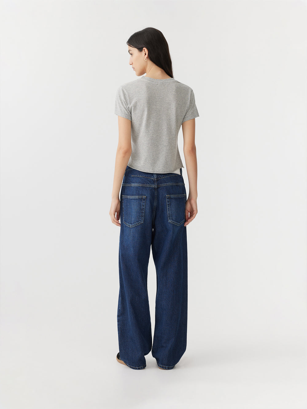 Slouch Straight Jean Worn Indigo