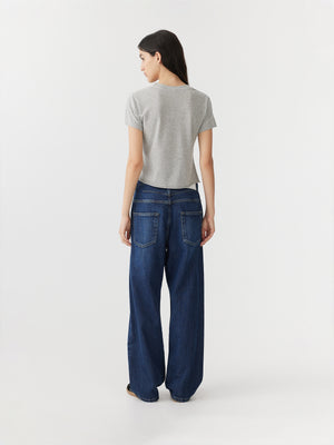 Slouch Straight Jean Worn Indigo