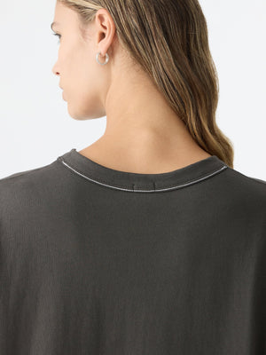 Slouch Wide Heritage LS T Shirt Slate Grey