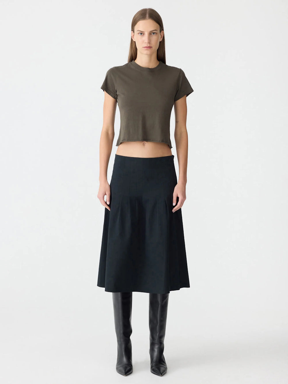 Raw Edge Baby T-Shirt Ash