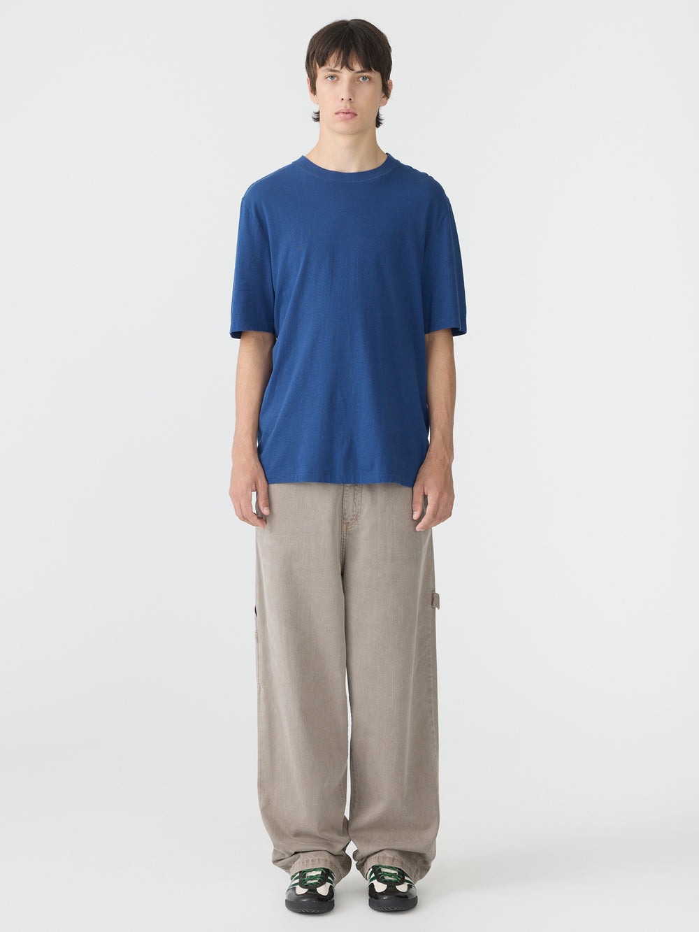 Organic Denim Carpenter Jean Worn Charcoal