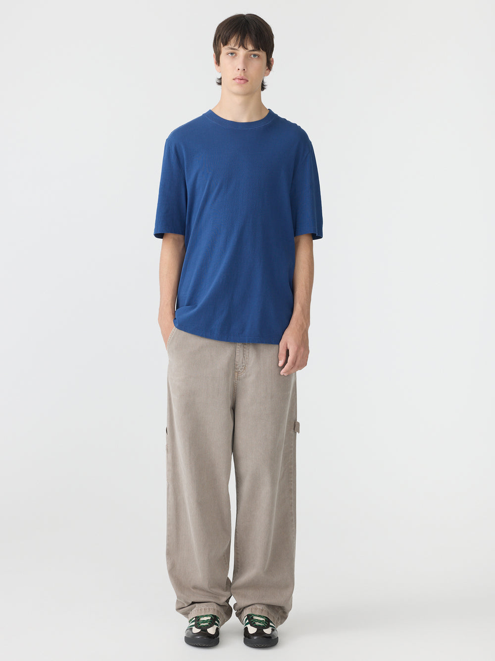 Organic Denim Carpenter Jean Worn Charcoal