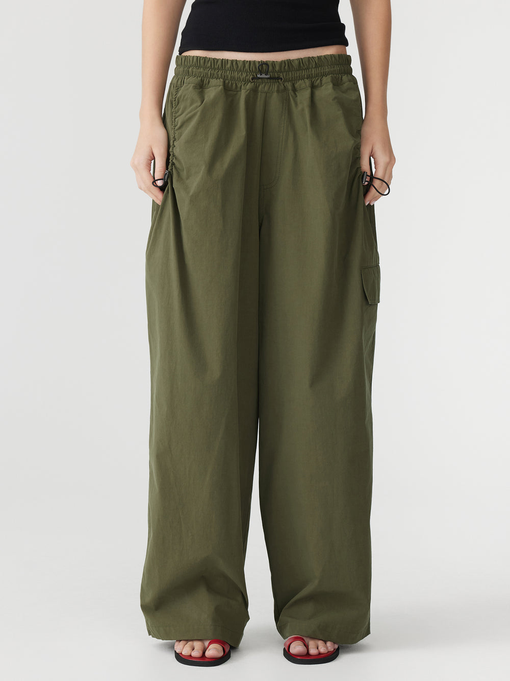 Crushed Cotton Hiker Pant Khaki