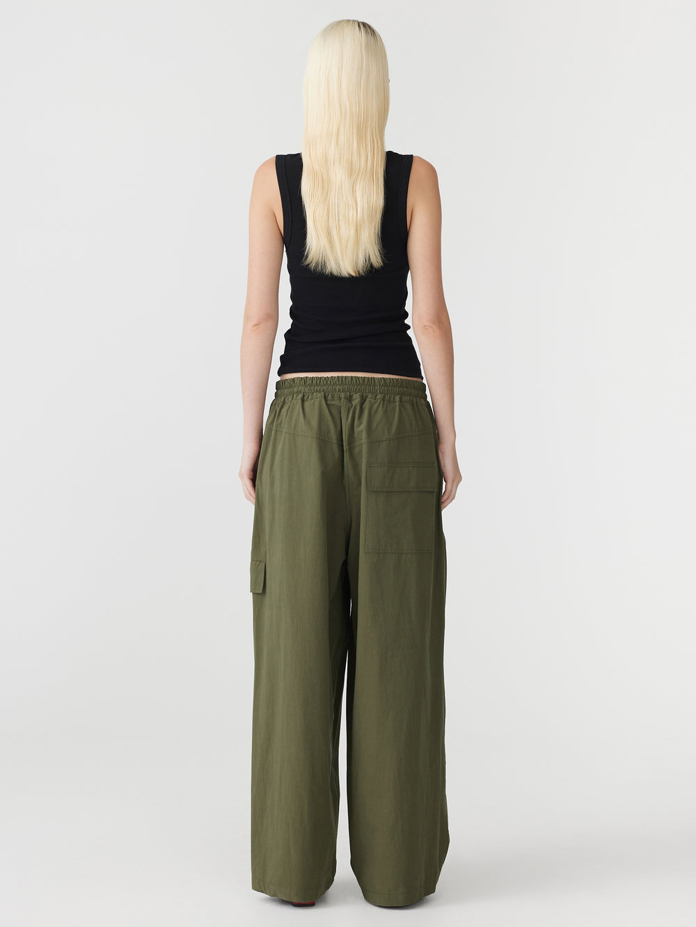 Crushed Cotton Hiker Pant Khaki