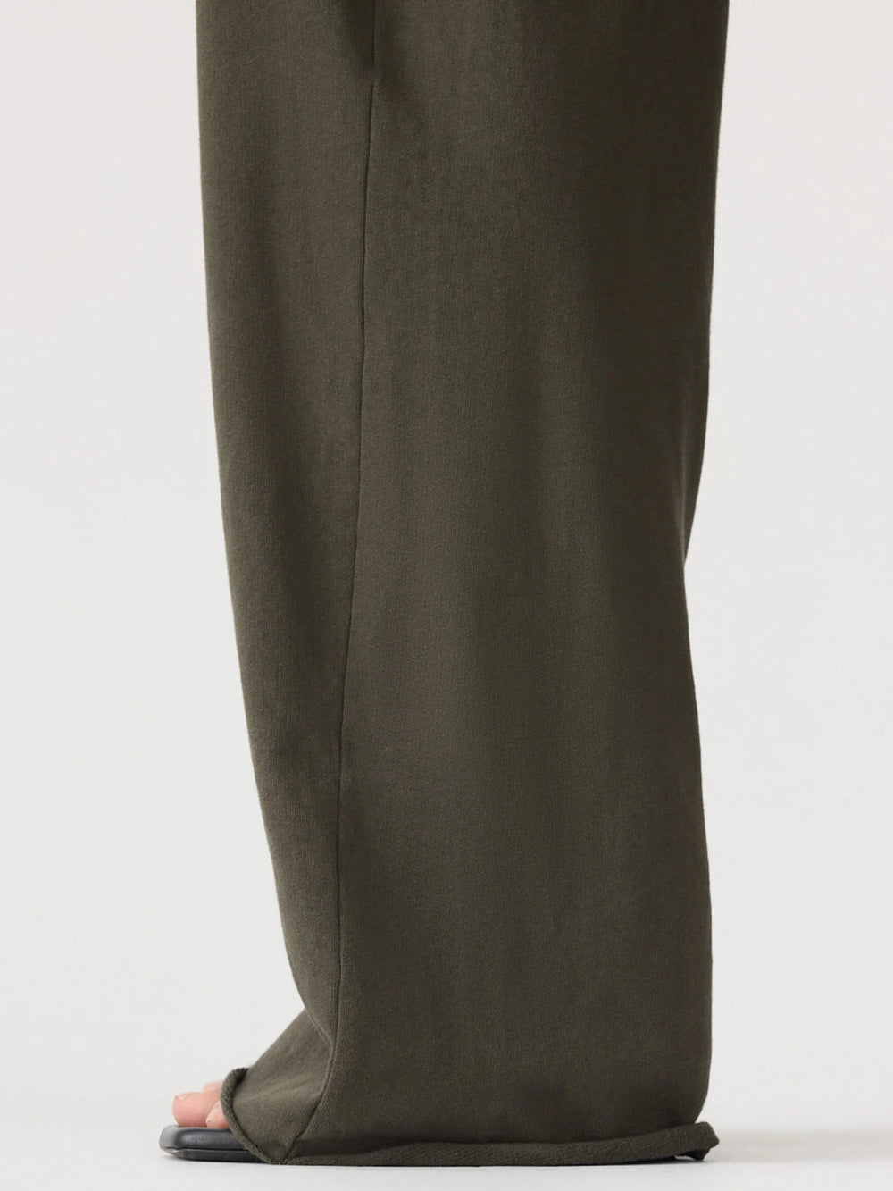 Wide Leg French Terry Pant Ash