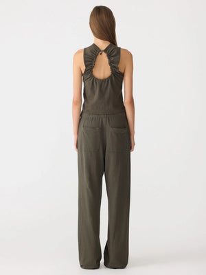 Wide Leg French Terry Pant Ash