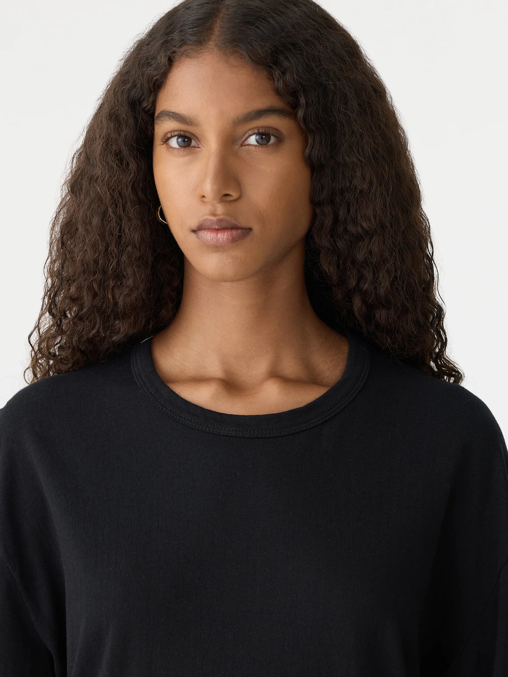 Midweight L/S T Shirt Dress Black