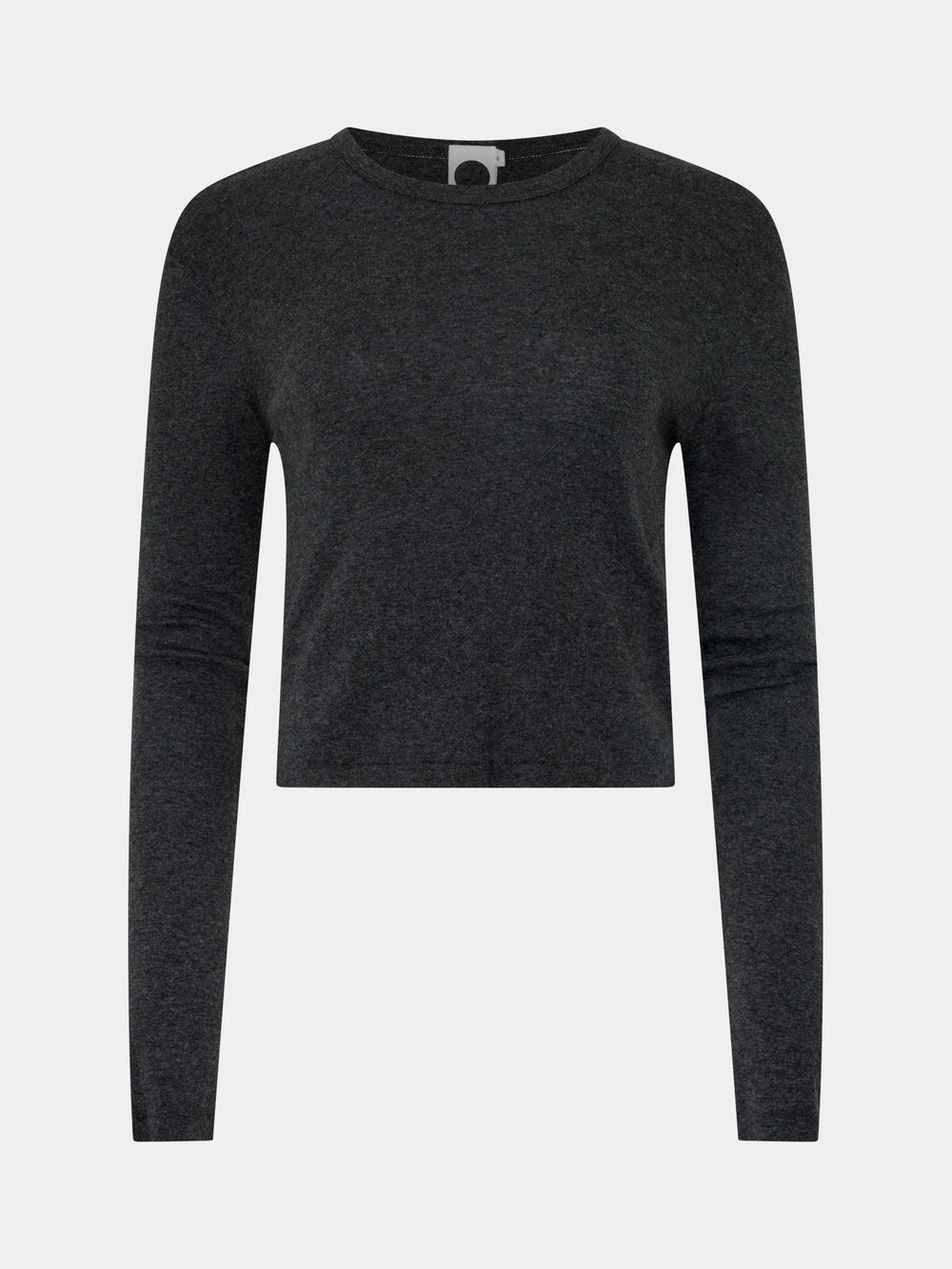 Slim Fit Rib LS Baby T shirt Charcoal Marl