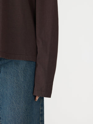 Boyfriend HTG LS T Shirt Dark Plum