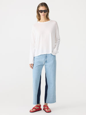 Slouch Superfine LS T Shirt White
