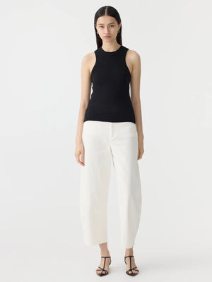 Seam Detail Tank Black