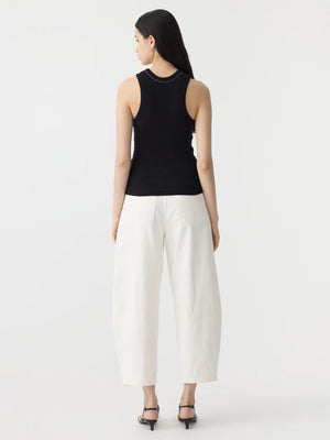 Seam Detail Tank Black