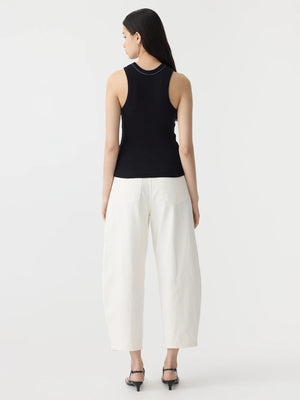 Seam Detail Tank Black