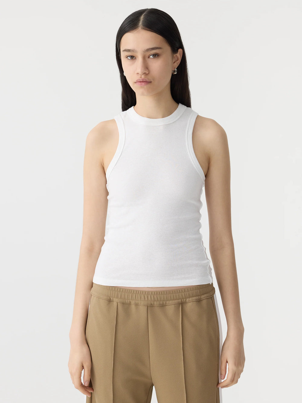 Seam Detail Tank White