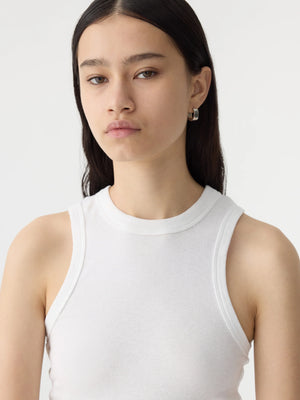 Seam Detail Tank White