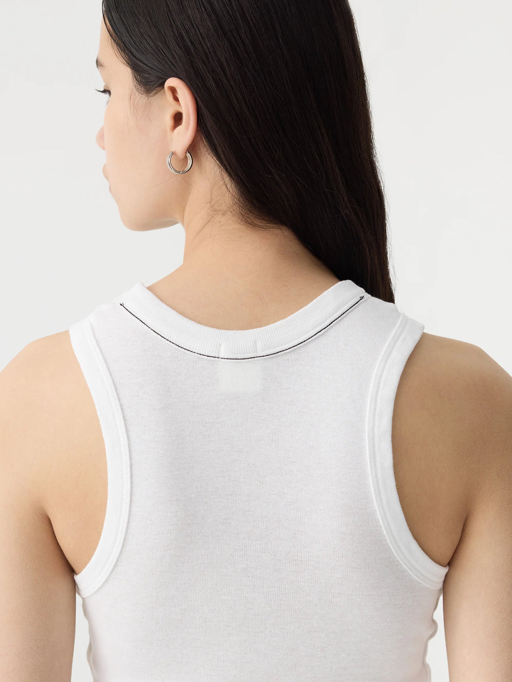 Seam Detail Tank White