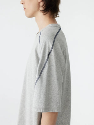 Pointed Yoke T-shirt Grey Marl / Black