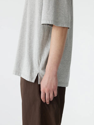 Pointed Yoke T-shirt Grey Marl / Black