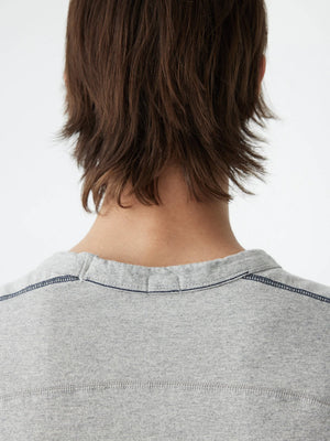 Pointed Yoke T-shirt Grey Marl / Black