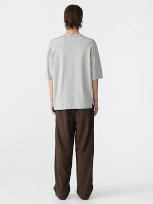 Pointed Yoke T-shirt Grey Marl / Black