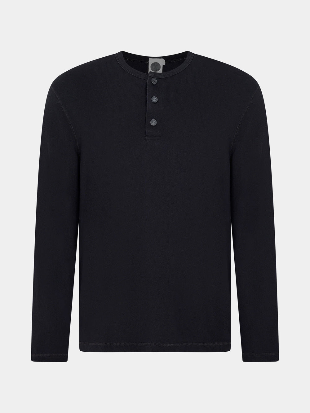 Terry Slouch Placket Sweat Black